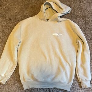 White Fox Light Green Hoodie size XS/S